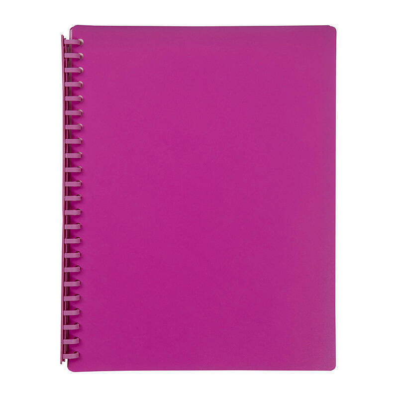 Mbg D/Book A4 Refillable Pnk Marbig