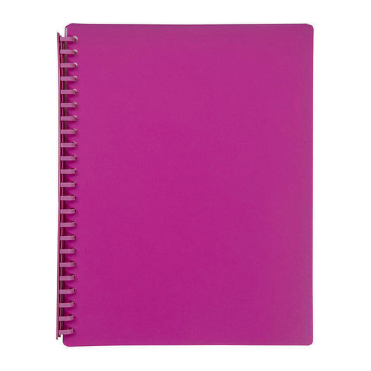 Mbg D/Book A4 Refillable Pnk Marbig