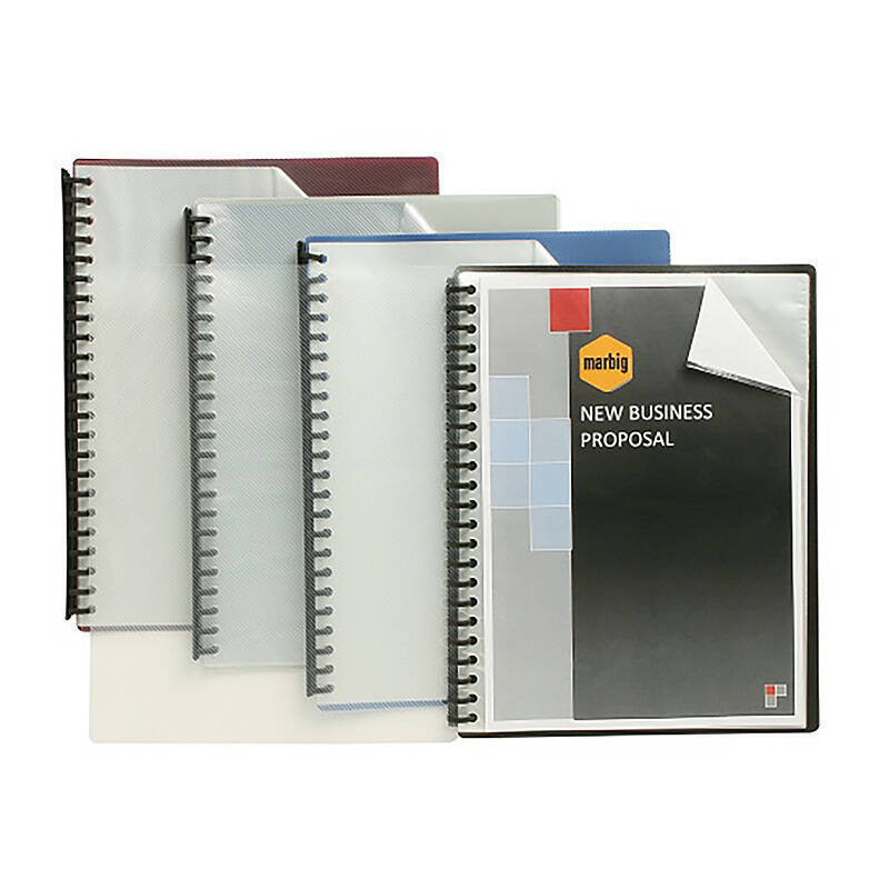 Mbg D/Book A4 Refbl Clr Fr Blk Marbig