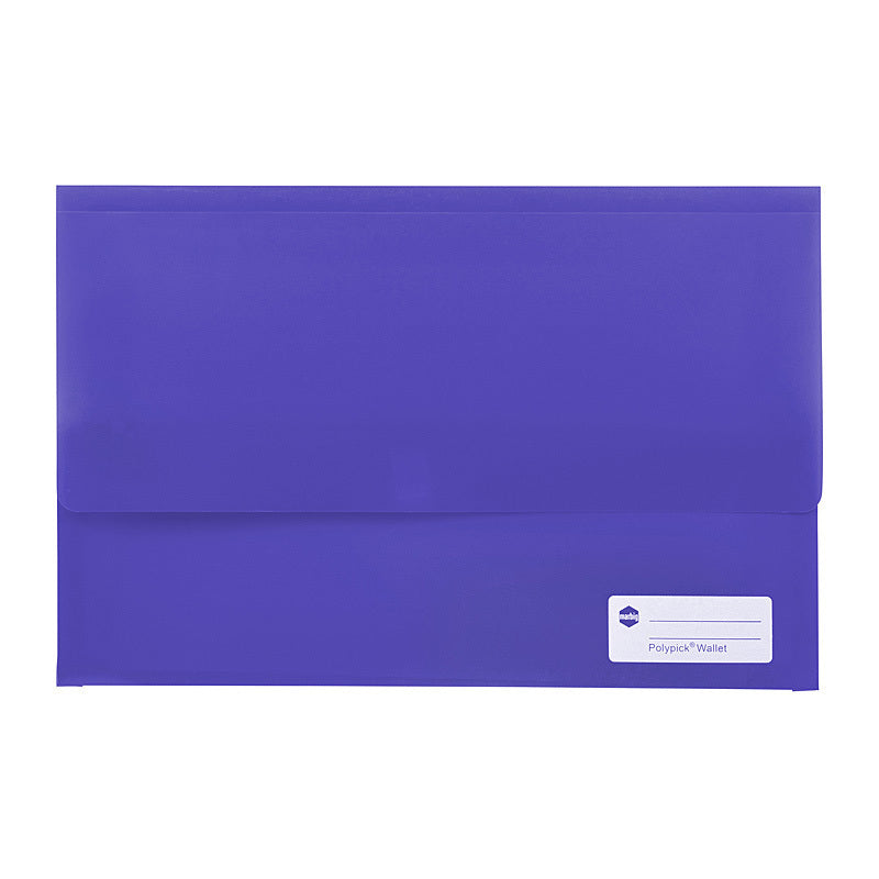 Mbg Wallet F/C Polypick Purple Marbig