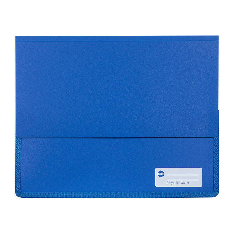 Mbg Wallet A4 H/D Polypick Blu Marbig