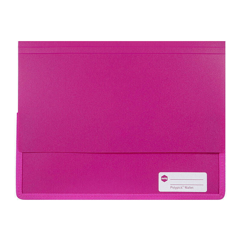 Mbg Wallet A4 H/D Polypick Pnk Marbig