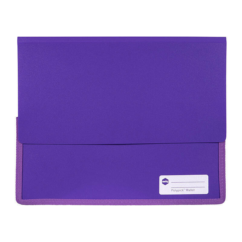 Mbg Wallet A4 H/D Polypick Prp Marbig