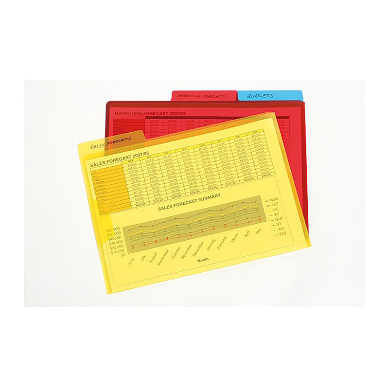 Mgb File A4 LetrFlap & Tab Pk3 Marbig