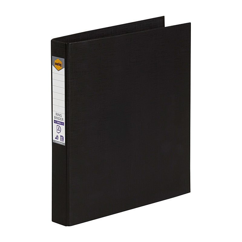 Mbg PE Linen Bndr 2D 25mm Blk Marbig