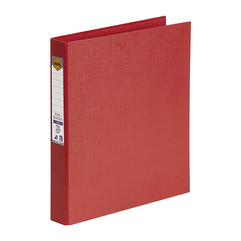 Mbg PE Linen Bndr 2D 25mm Red Marbig