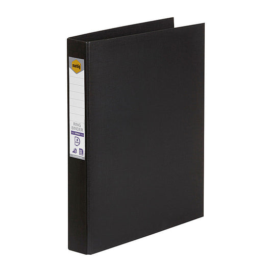 Mbg PE Linen Bndr 4D 25mm Blk Marbig