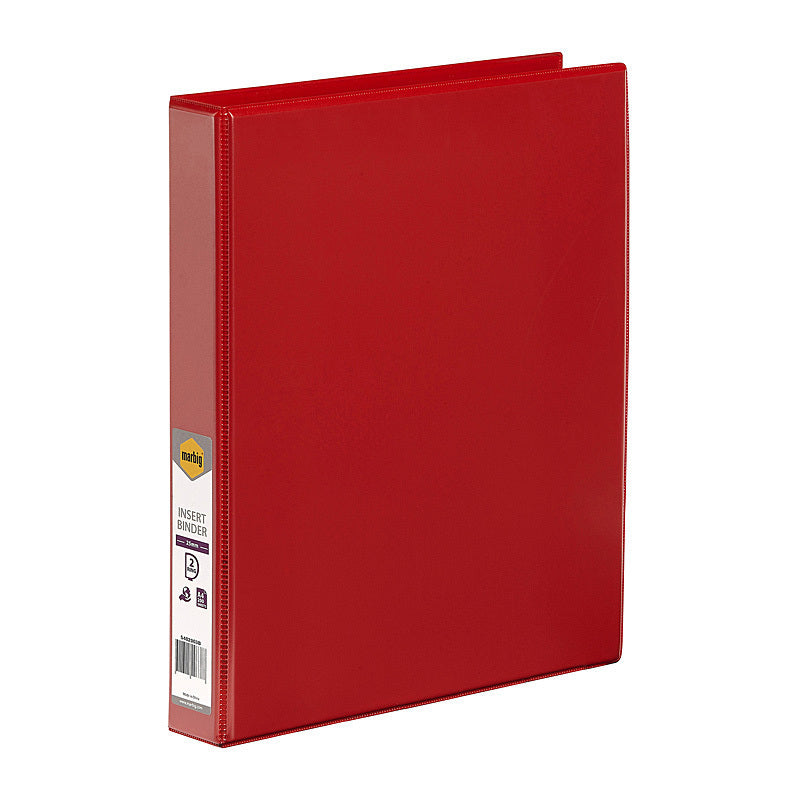Mbg I/Bndr C/V A4 2Dr 25mm Red Marbig