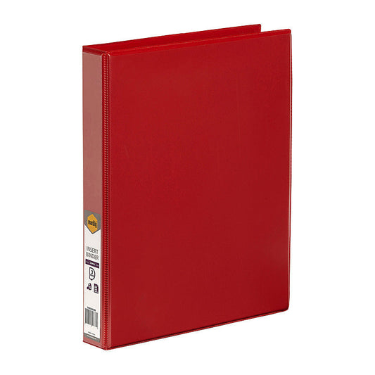 Mbg I/Bndr C/V A4 3Dr 25mm Red Marbig