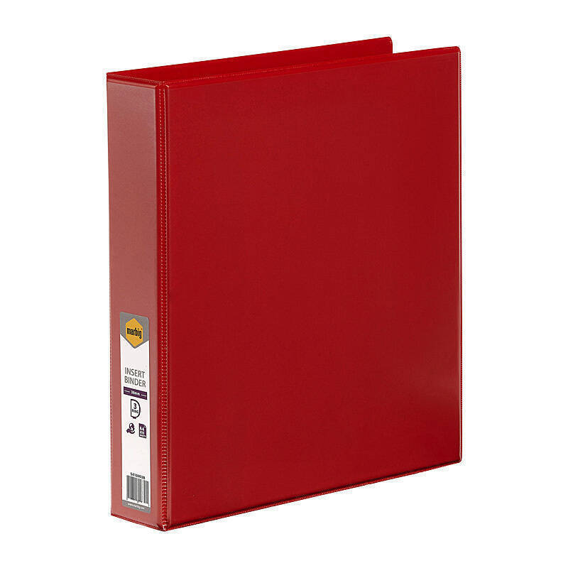 Mbg I/Bndr C/V A4 3Dr 38mm Red Marbig