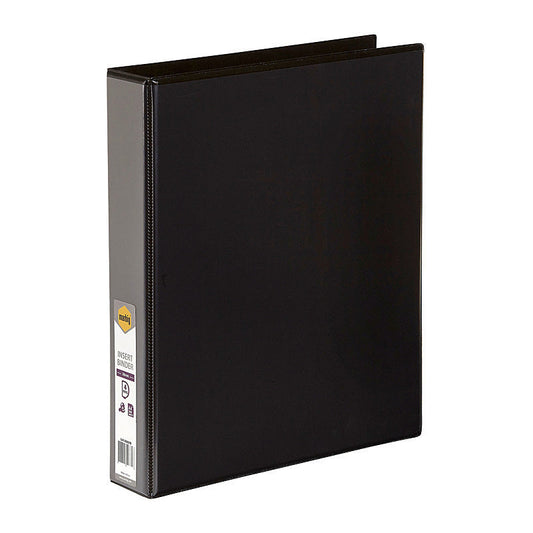 Mbg I/Bndr C/V A4 4Dr 38mm Blk Marbig
