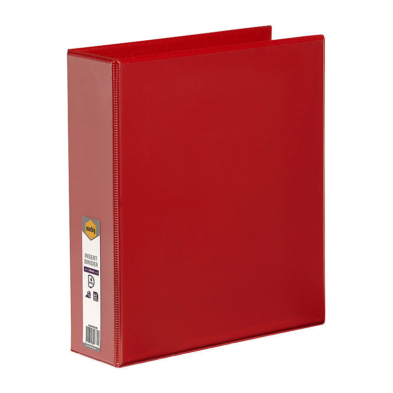 Mbg I/Bndr C/V A4 4Dr 50mm Red Marbig