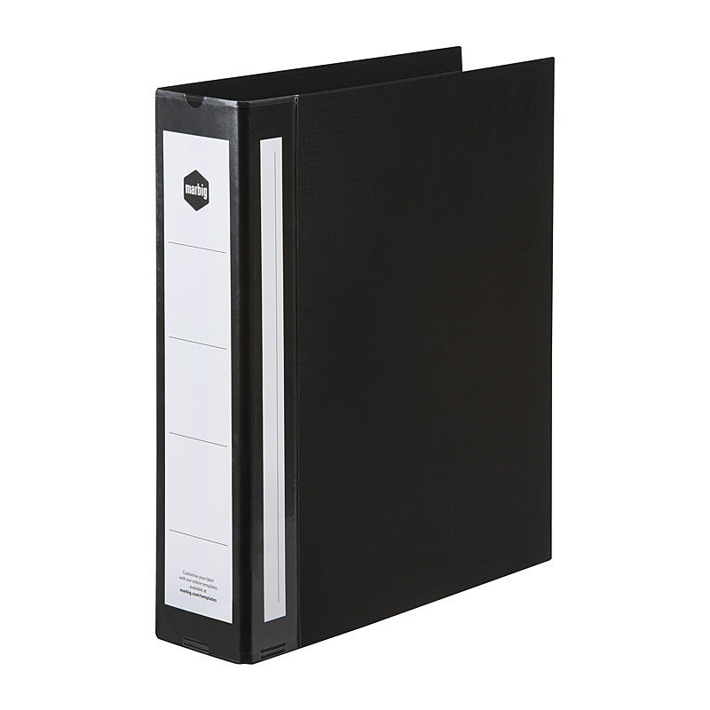Mbg R/Bnd Dx A4 50mm 2D PE Blk Marbig