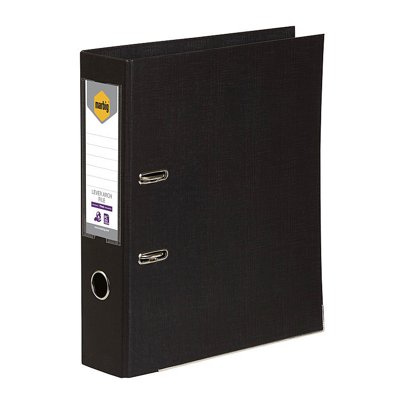 Mbg Lever Arch Pe Fs Blk Marbig