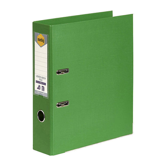 Mbg PE Lever Arch A4 Green Marbig