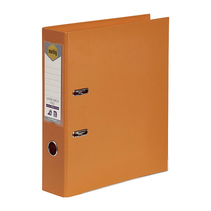 Mbg PE Lever Arch A4 Orange Marbig