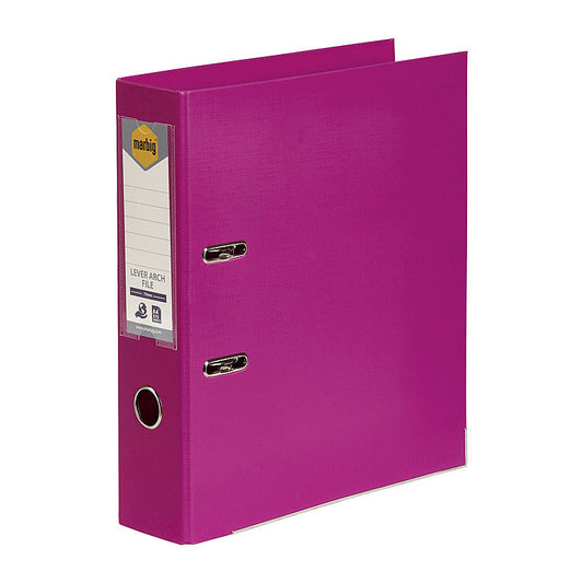 Mbg PE Lever Arch A4 Pink Marbig