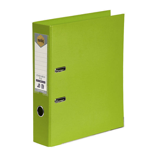 Mbg PE Lever Arch A4 Lime Marbig