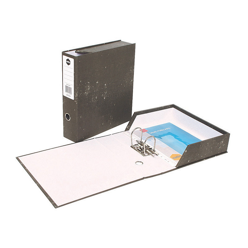 Mbg L/Arch Box File Mot A4 Blk Marbig