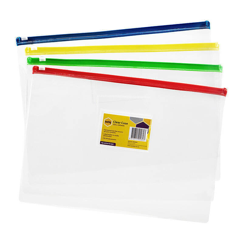 Mbg Clear Case A4 335X245 Asst Marbig