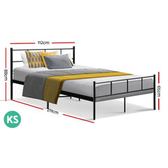 Artiss Bed Frame King Single Metal Bed Frames SOL