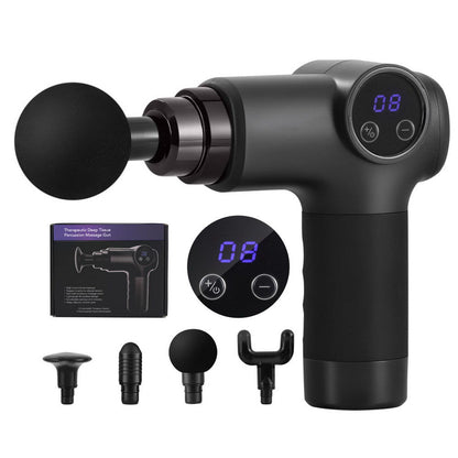 Everfit Massage Gun 8 Speed 4 Heads Vibration Muscle Massager Chargeable Black Tristar Online