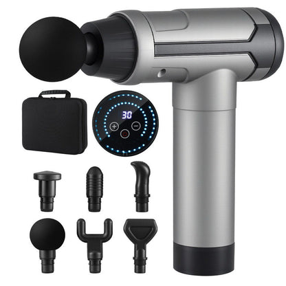 Everfit Massage Gun 30 Speed 6 Heads Vibration Muscle Massager Chargeable Black Tristar Online