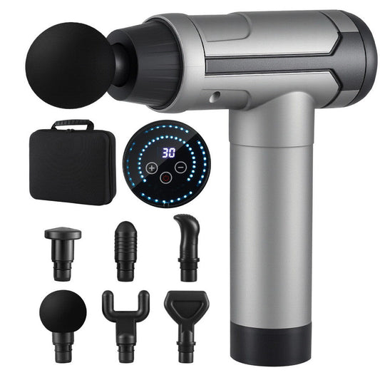 Everfit Massage Gun 30 Speed 6 Heads Vibration Muscle Massager Chargeable Black Tristar Online