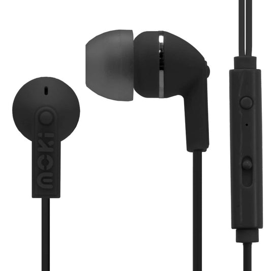 Moki Noise IsoEarbuds Mic Bk Moki International