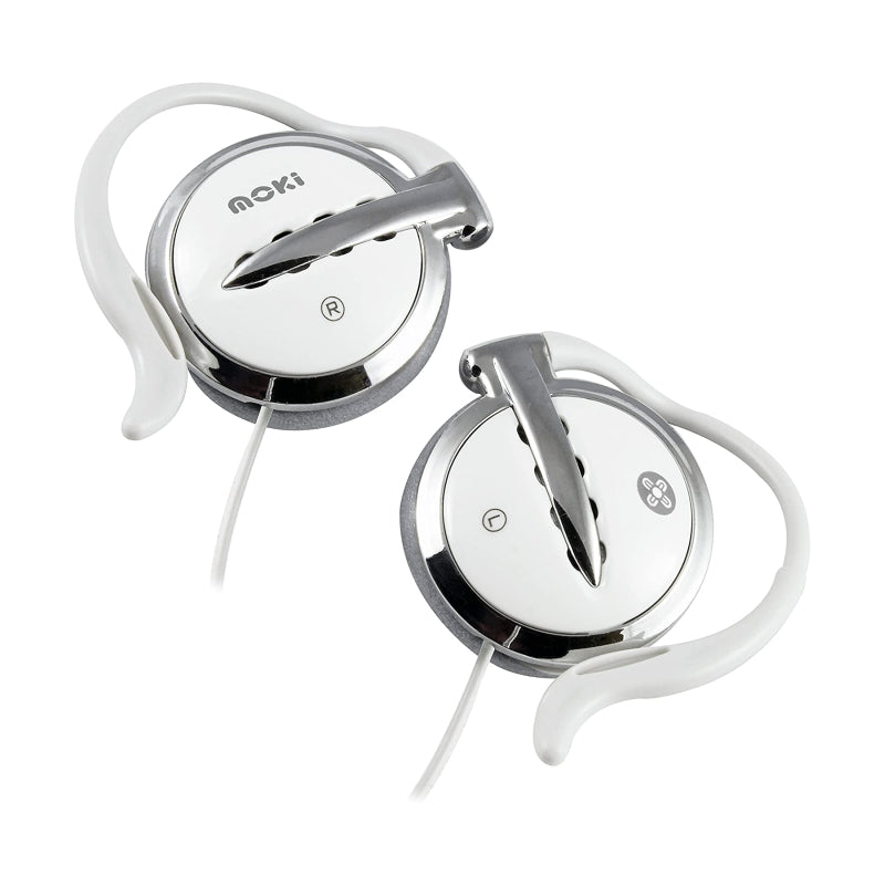 Moki Clip On Earphones White Moki International