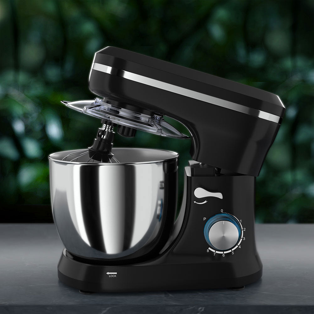Devanti 3in1 Stand Mixer 8 Speed 5L Mix Master 400W Black Tristar Online