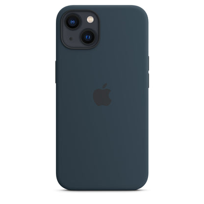 iPhone 13 silicone case MagSafe blue