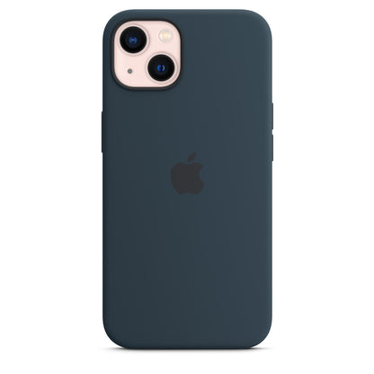 iPhone 13 silicone case MagSafe blue