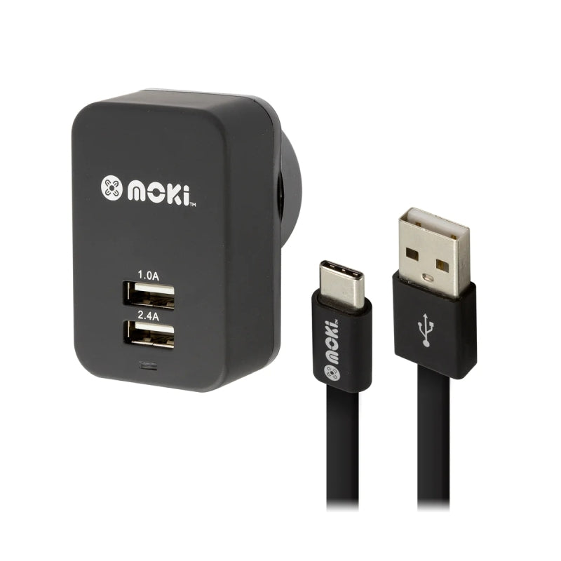 Moki Type-C USB Cable + Wall Moki International