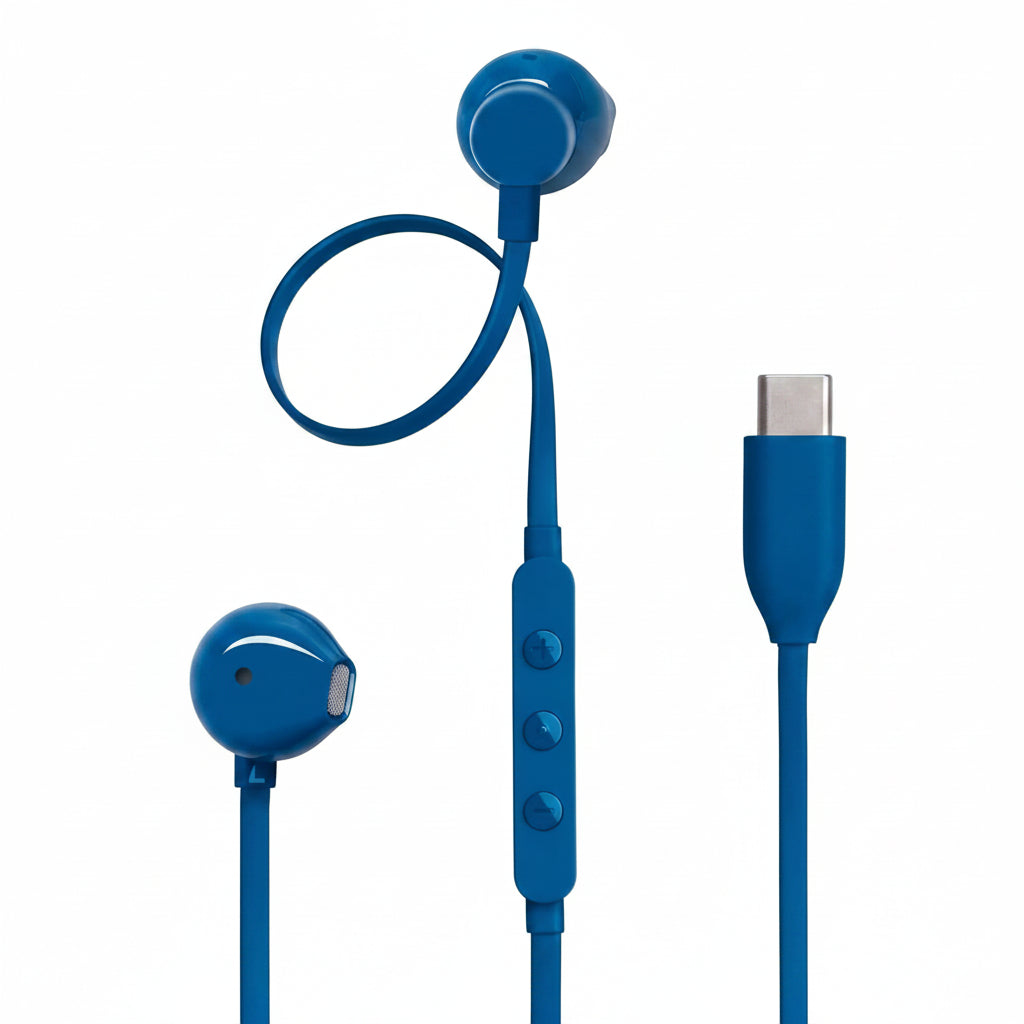 JBL Tune 350C USB-C Wired Earphones  - Black, Blue, Red, White