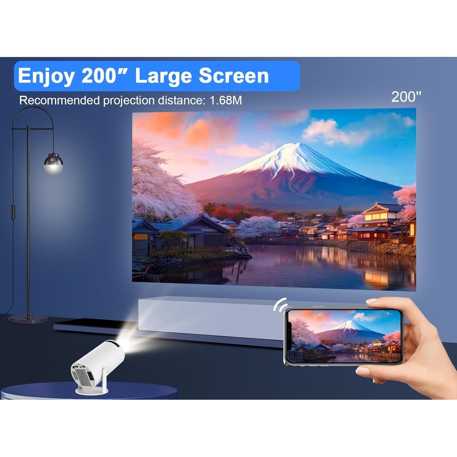 Magcubic HY300 Portable 4K Decoding Projector - WiFi6, Android 11, Bluetooth 5.0 - Ultra-Sharp Imaging, Smart Connectivity, Superior Audio Magcubic - 3