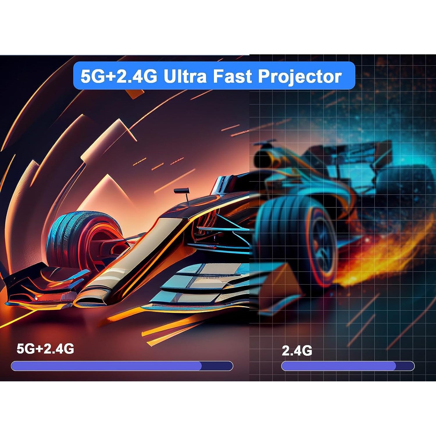 Magcubic HY300 Portable 4K Decoding Projector - WiFi6, Android 11, Bluetooth 5.0 - Ultra-Sharp Imaging, Smart Connectivity, Superior Audio Magcubic - 4