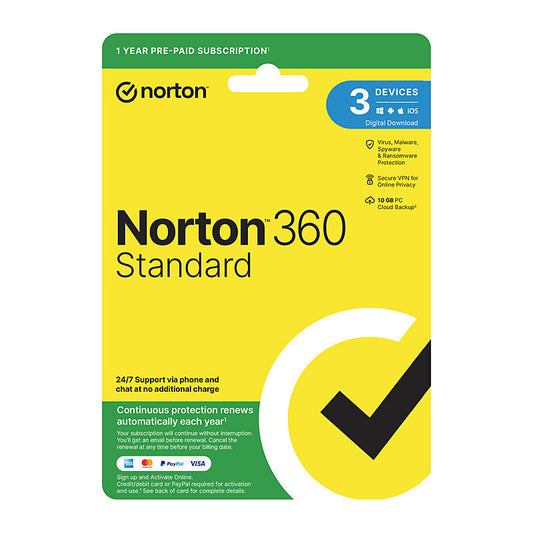 Norton 360 Standard 1U 3D 1Yr Norton