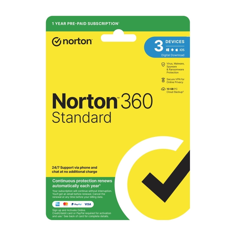 Norton 360 Standard 1U 3D 1 Yr Norton