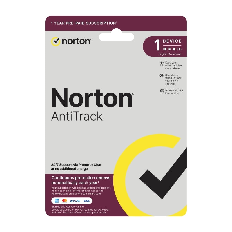 Norton Antitrack 1U 1 D 1 Yr Norton