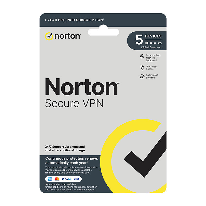 Norton Wifi Privacy 1U 5D 1 Yr Norton