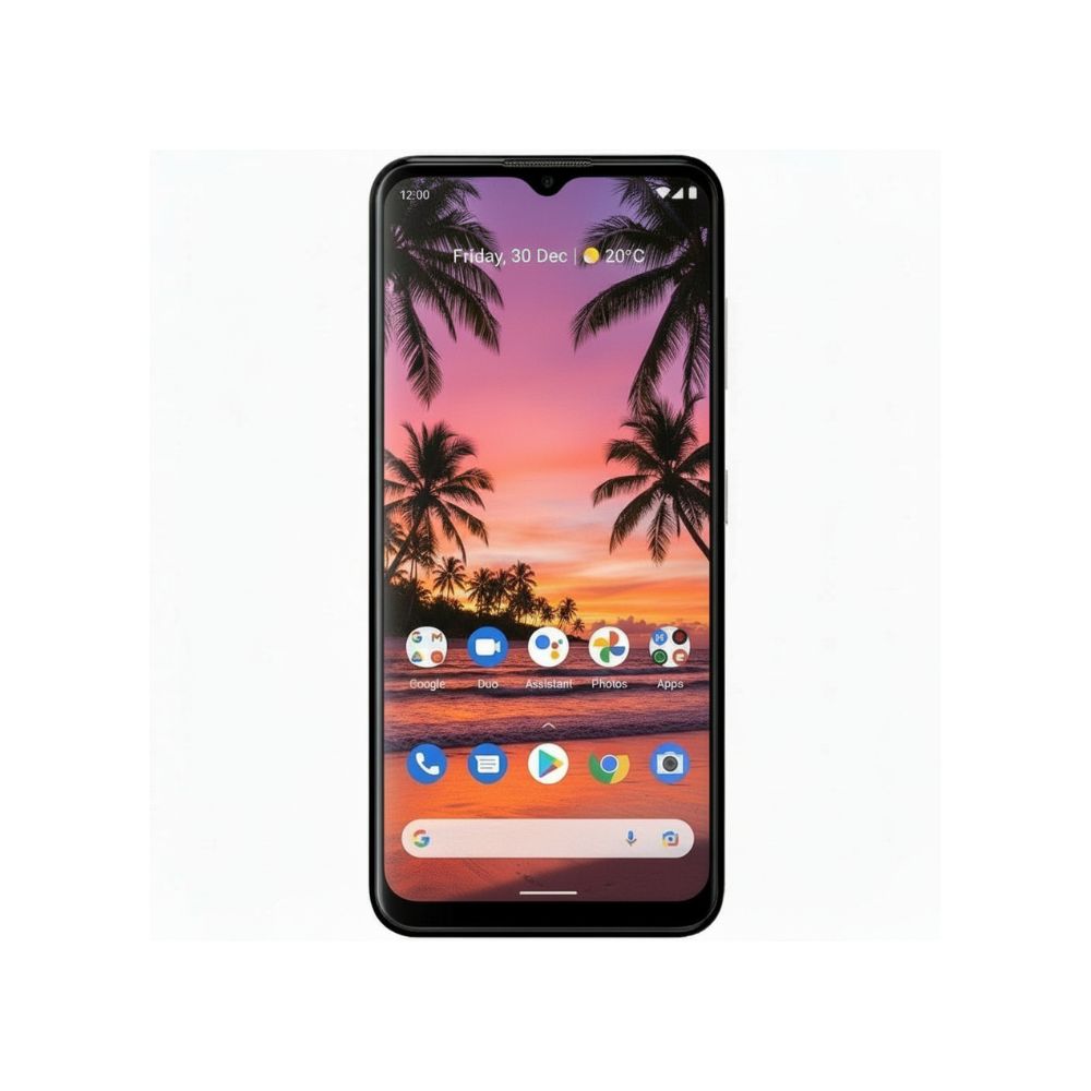 Side-angle of Nokia G60 5G showing slim design and screen