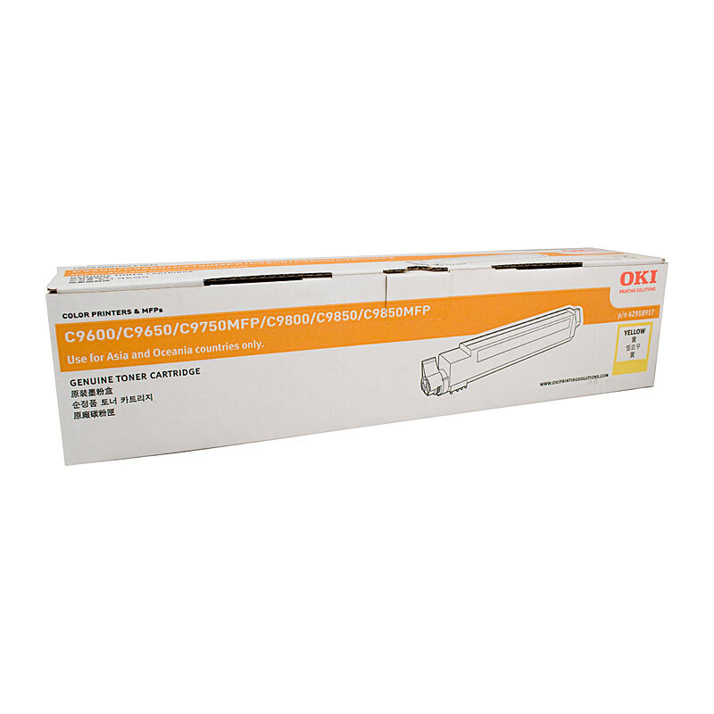 Oki C9600 Yellow Toner OKI