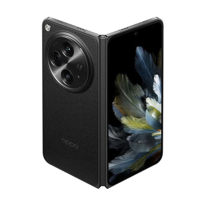 OPPO Find N3 in classic black shown front view with both displays visible