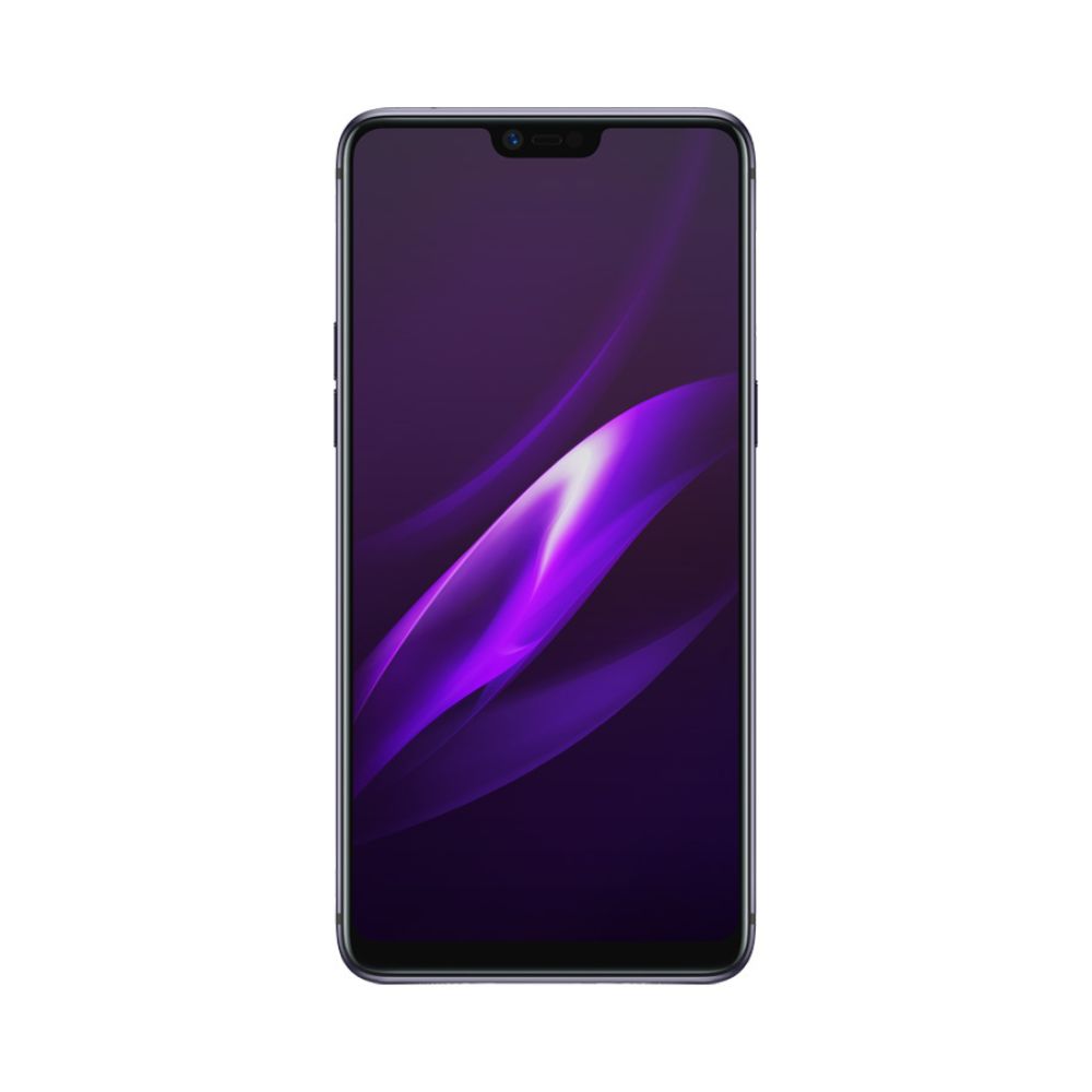 OPPO R15 Pro smartphone in cosmic purple front view