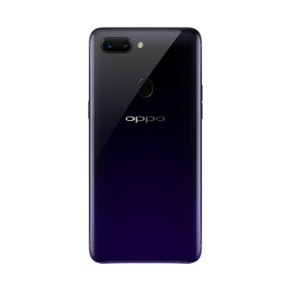 OPPO R15 Pro cosmic purple phone on white background