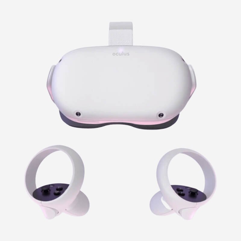 Oculus Quest 2 128GB Advanced All-in-one VR Gaming Headset - White (Refurbished) Grade-A