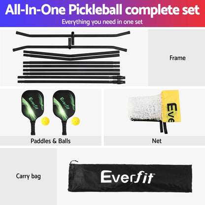 Everfit 10ft Portable Pickle Ball Net Adjustable Multi-Sport for Badminton Tennis Pickleball Volleyball Tristar Online