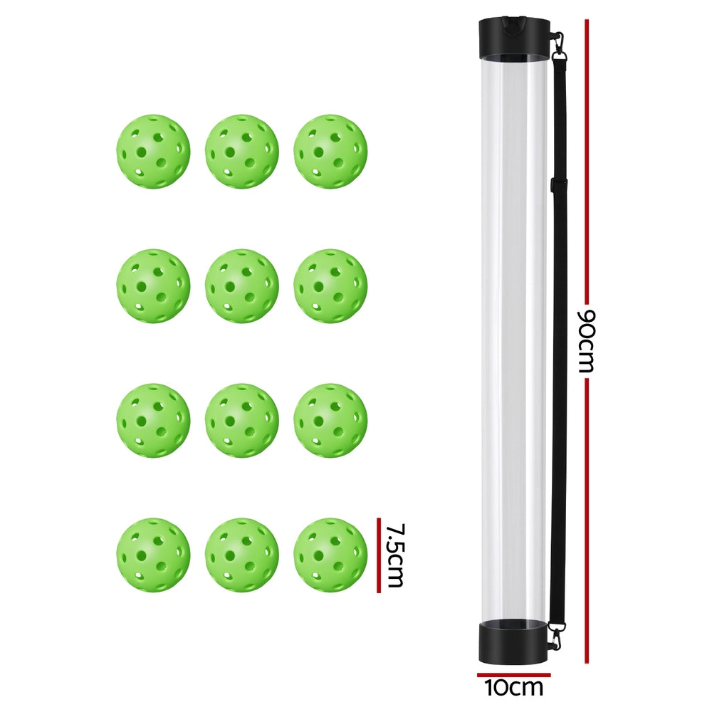 Everfit 12PC Pickleball Collector Set Multi-Ball Retriever Portable Storage Adjustable Strap Tristar Online