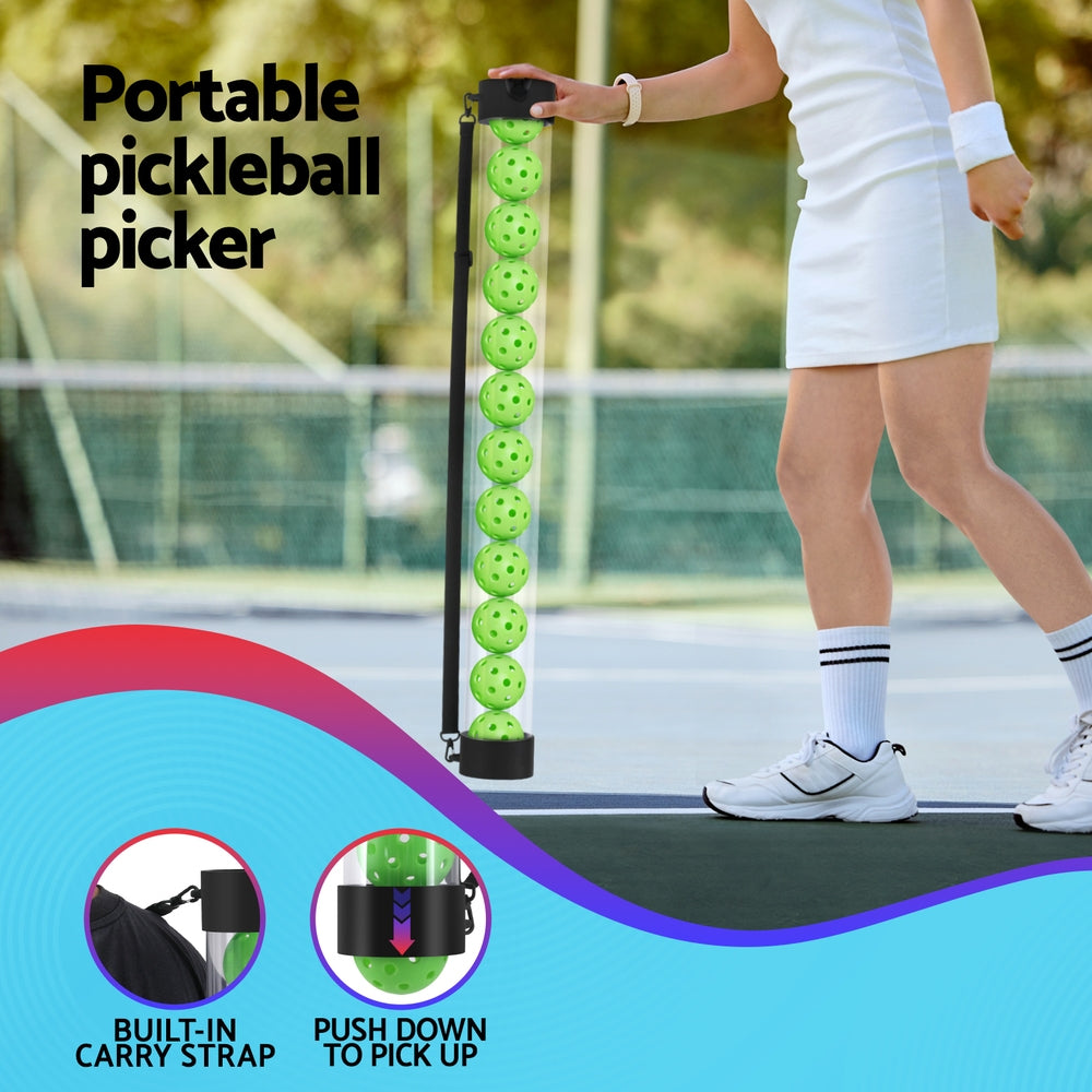 Everfit 12PC Pickleball Collector Set Multi-Ball Retriever Portable Storage Adjustable Strap Tristar Online